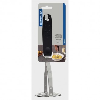 AMASSADOR BATATA TRAMONTINA INOX UTILITA PRETO 