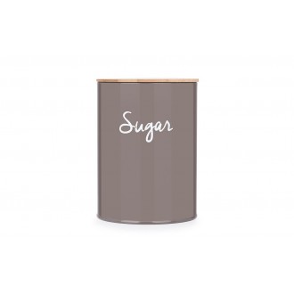 Pote Redondo Para Açúcar Canister Warm Gray - Haus Concept