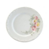 Prato Sobremesa 19 cm Porcelana Schmidt - Dec. Romântica Pomerode