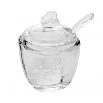 Açucareiro de Vidro com Colher Butterfly 130ml - Wolff Açucareiro de Vidro com Colher Butterfly 130ml - Wolff