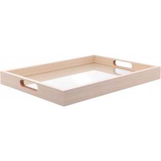 BANDEJA RETANGULAR MDF TRESSE COM ALÇA 40CM 