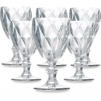 Jogo de 6 Taças de Vidro Diamond 320ml Futuro Casa